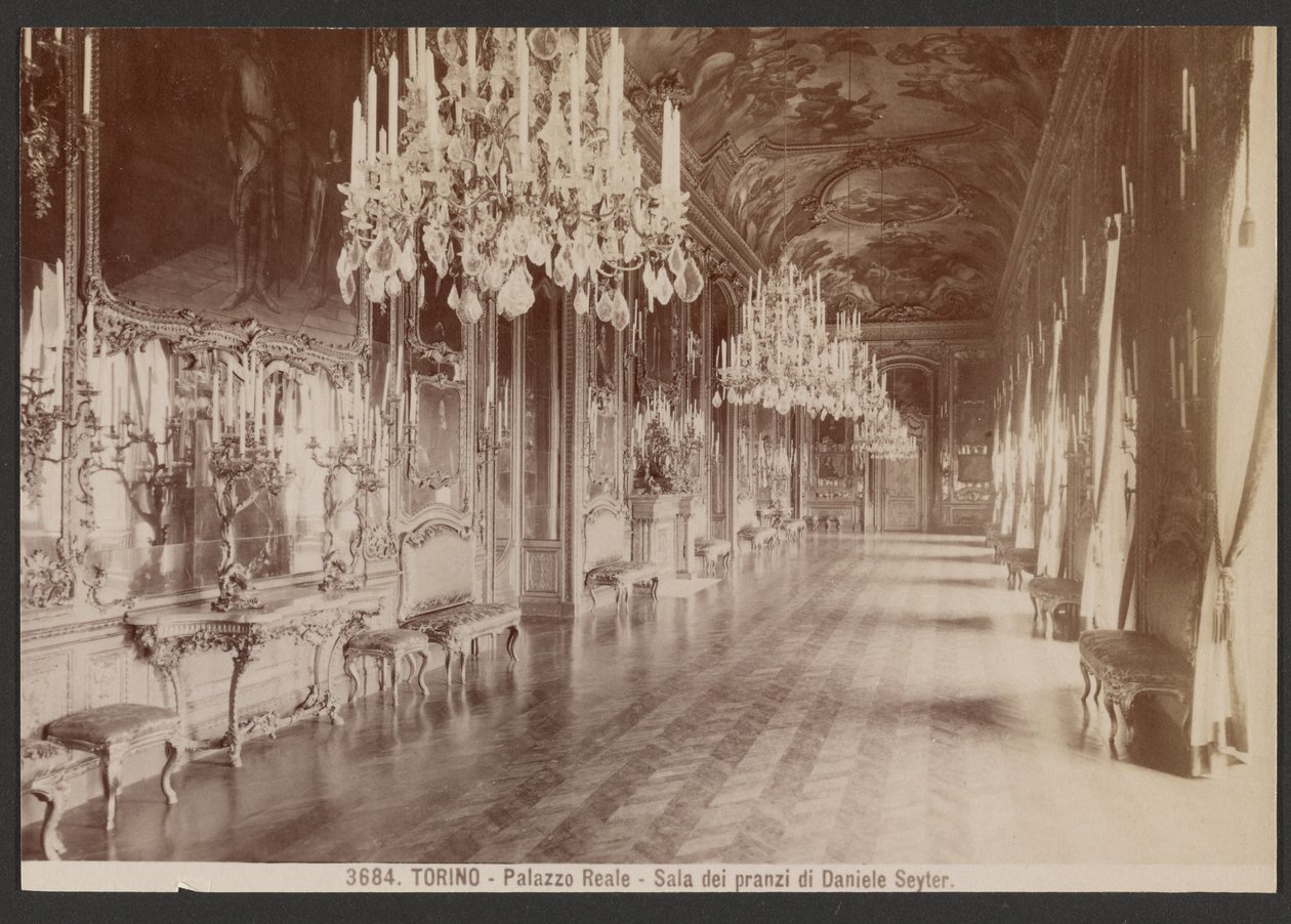 Turín - Královský palác - Jídelna Daniele Seitera od Giacomo Brogi