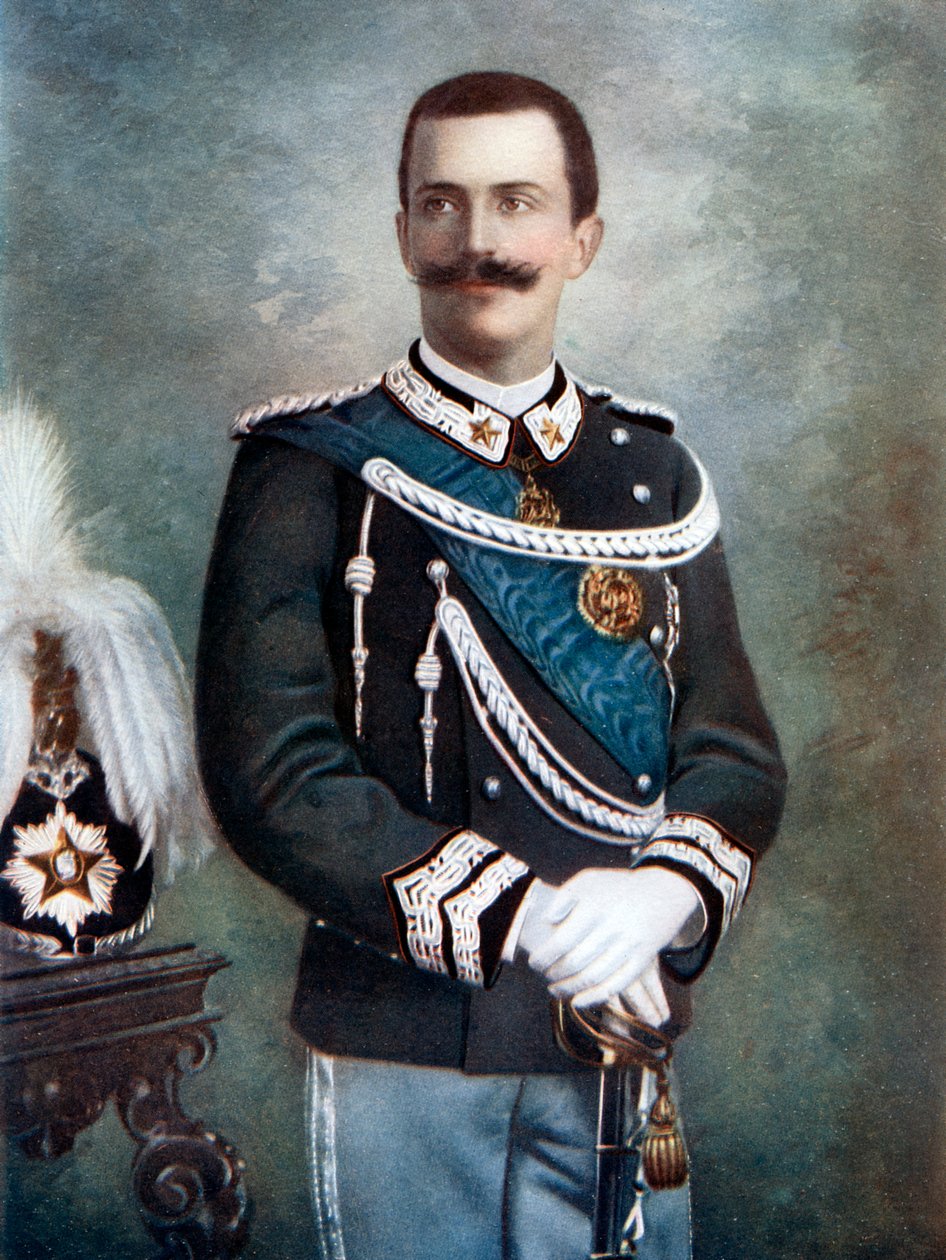 Victor Emmanuel III, král Itálie, konec 19.-začátek 20. století. od Giacomo Brogi