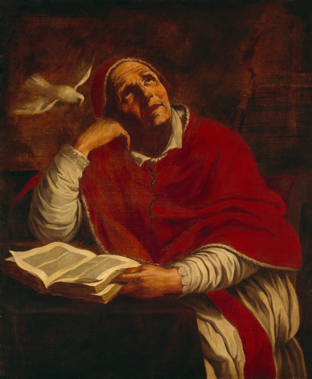 Svatý Řehoř (olej na plátně) od Giacomo Cavedone