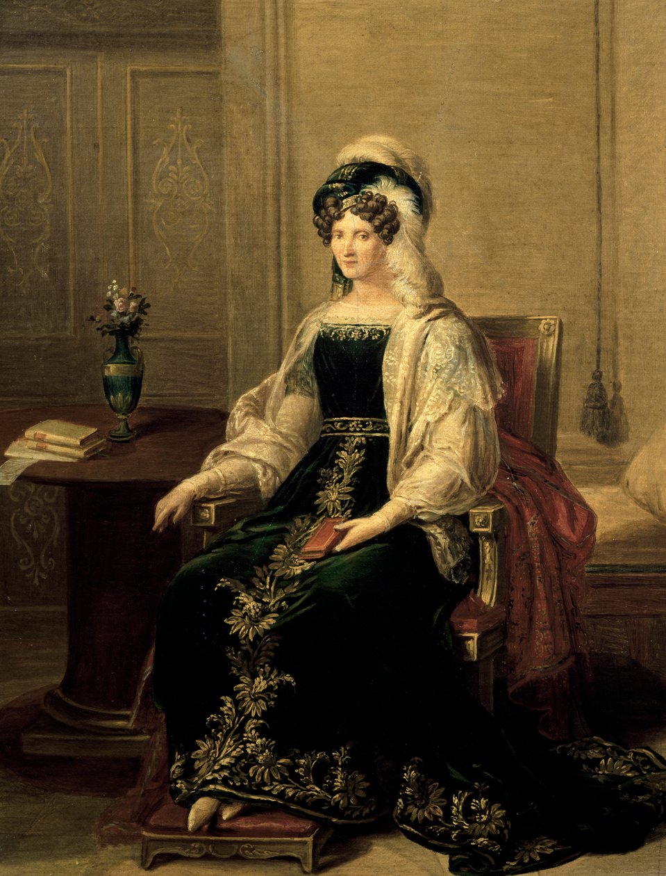 Portrét princezny Marianne Saské, manželky prince Paluzza Altieriho, obraz Giacoma Conca (1787-1852) od Giacomo Conca