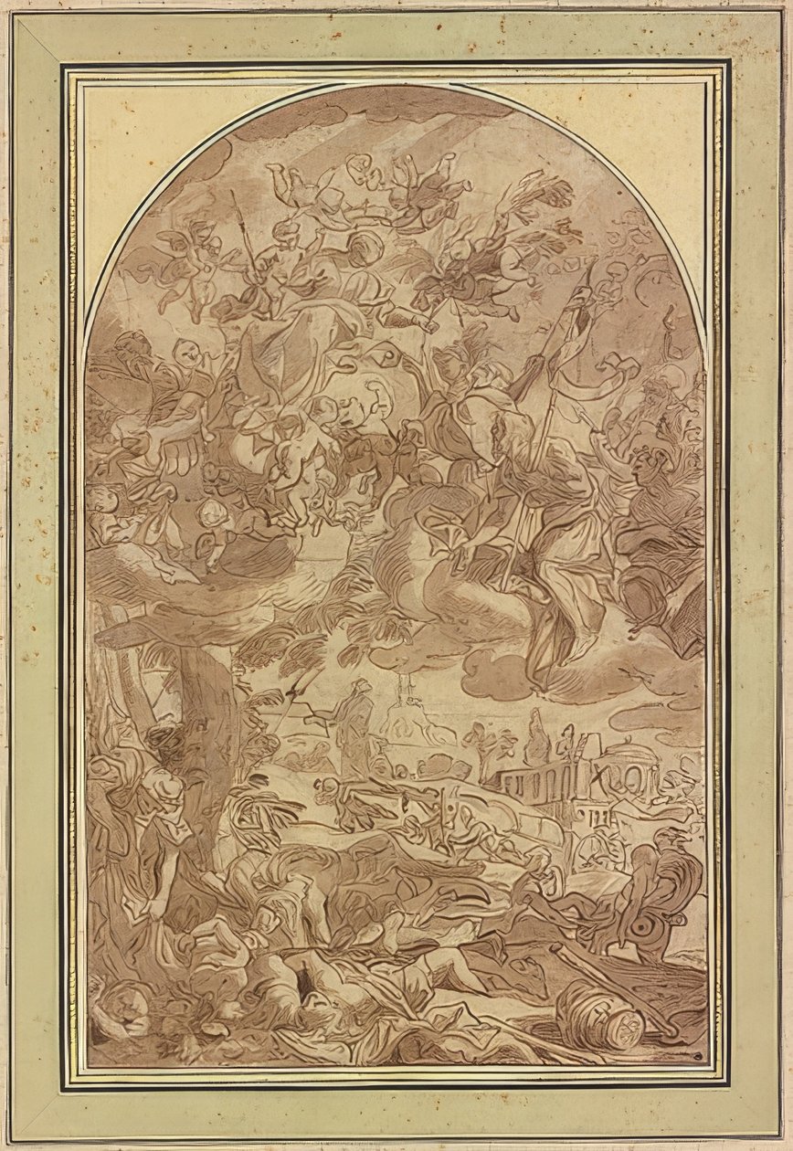 Velký mor v Neapoli v roce 1656 od Giacomo Farelli