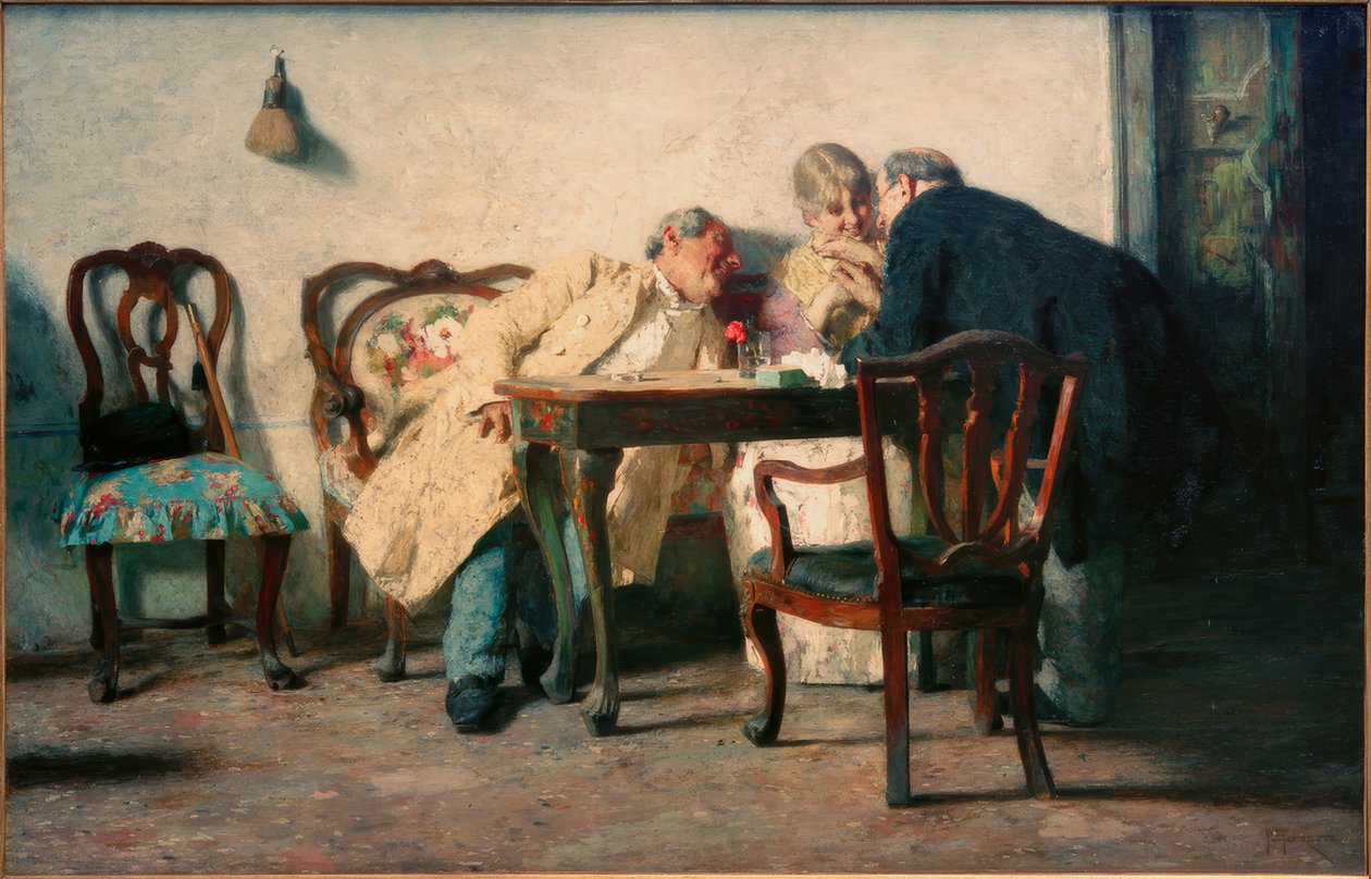 Susanna a staří lidé od Giacomo Favretto