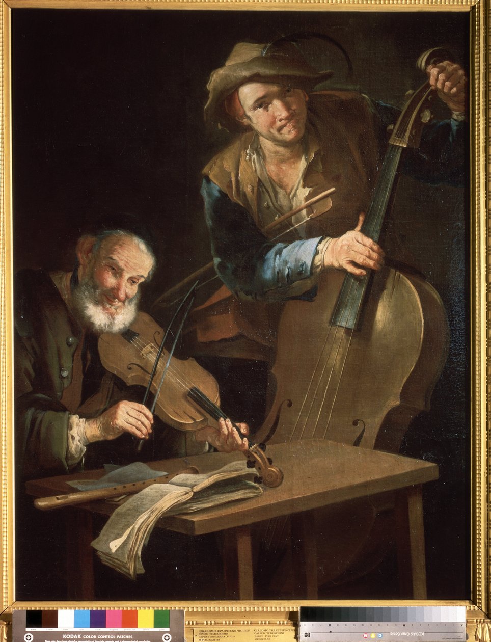 "Muzikanti"" Obraz Giacoma Francesca Cippera (1664-1736) Puškinovo muzeum, Moskva od Giacomo Francesco Cipper