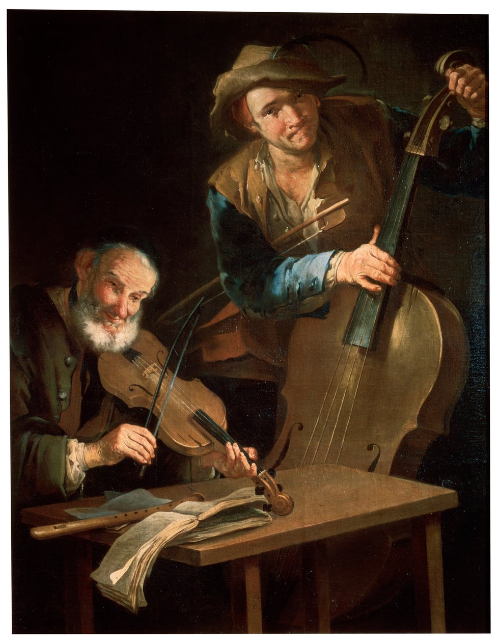 Hudebníci, konec 17. nebo 18. století od Giacomo Francesco Cipper