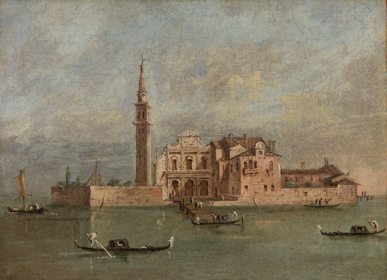 Capriccio z ostrova v Benátské laguně od Giacomo Guardi