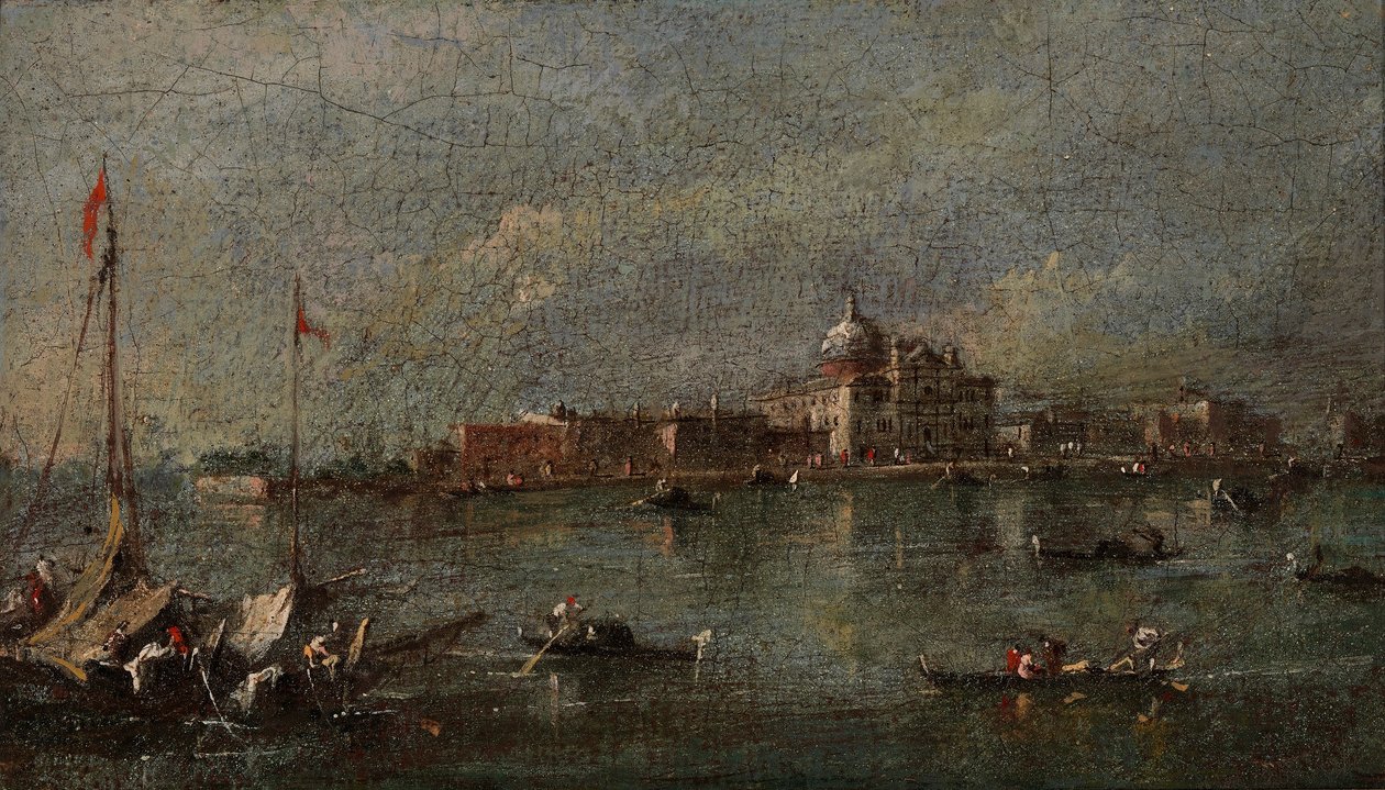 Benátská scéna od Giacomo Guardi