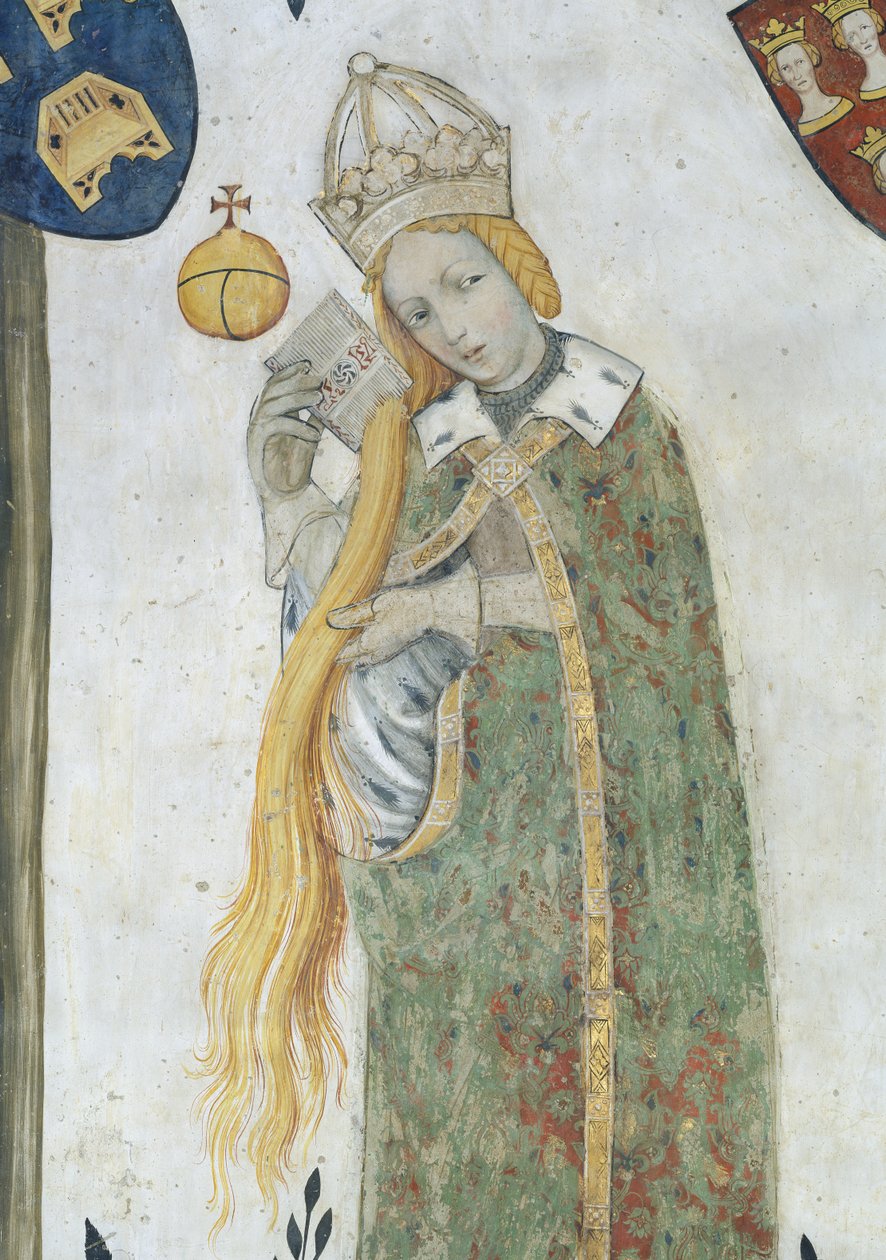 Devět hodných žen a devět hodných žen, detail Etiopie, jak si češe vlasy od Giacomo Jaquerio