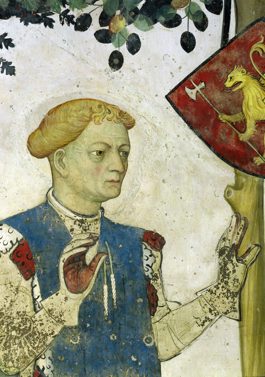 Devět hodností, detail Hectora z Tróje, 1418-30 od Giacomo Jaquerio