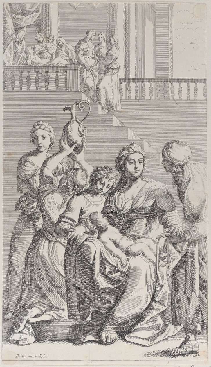 Narození svatého Benedikta, 1687-1717. od Giacomo Maria Giovannini