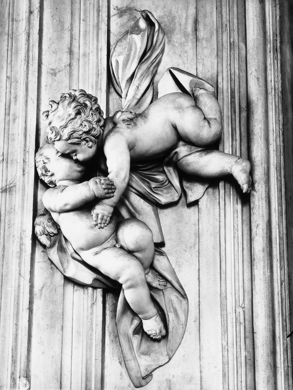 Putti líbání (sádra) od Giacomo Serpotta