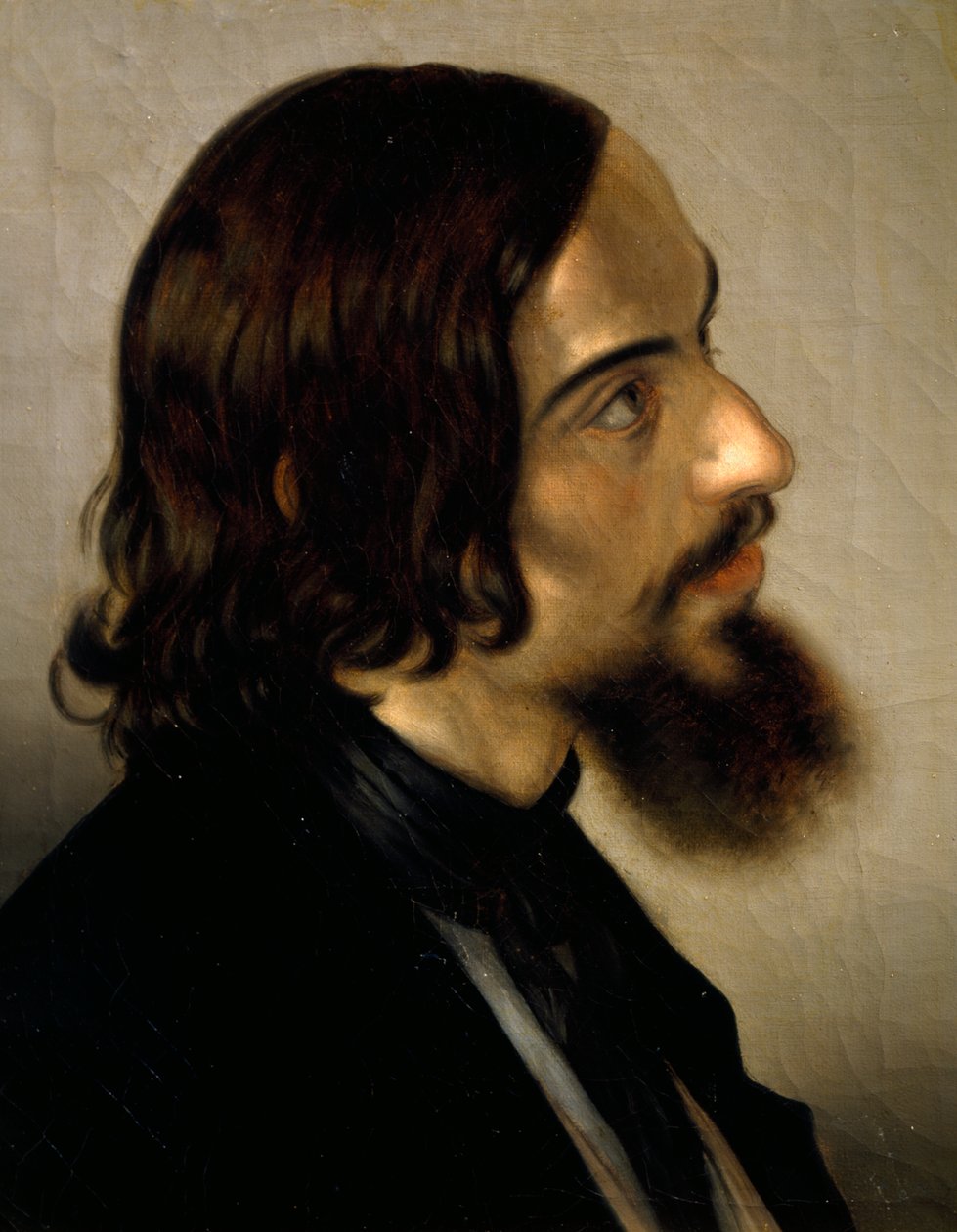 Portrét malíře Scamuzzy od Giovanniho Trecourta (1812-1882) od Giacomo Trecourt