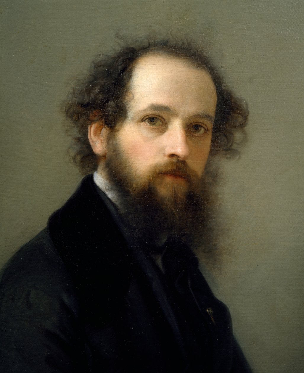 Autoportrét Giacoma Trecourta (1812-1882), olej na plátně od Giacomo Trecourt