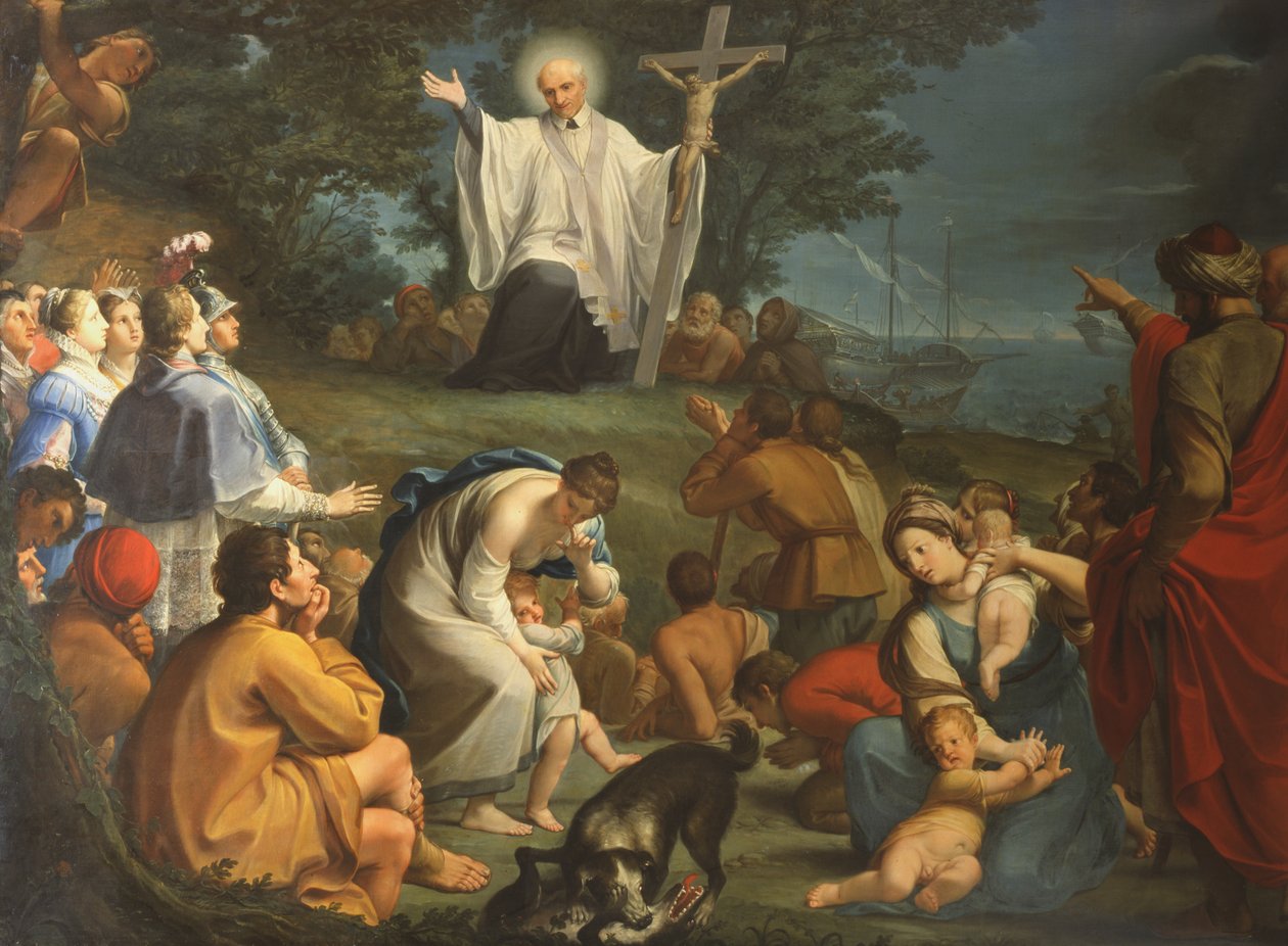 Kázání svatého Vincenta de Paul od Giacomo Zoboli