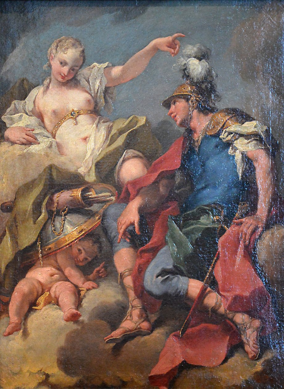 Mars a Venuše od Giambattista Pittoni