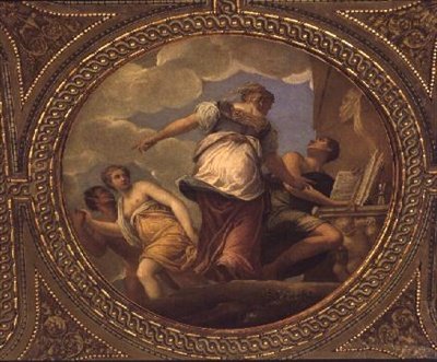 Alegorie studia (stropní malba) od Giambattista Zelotti
