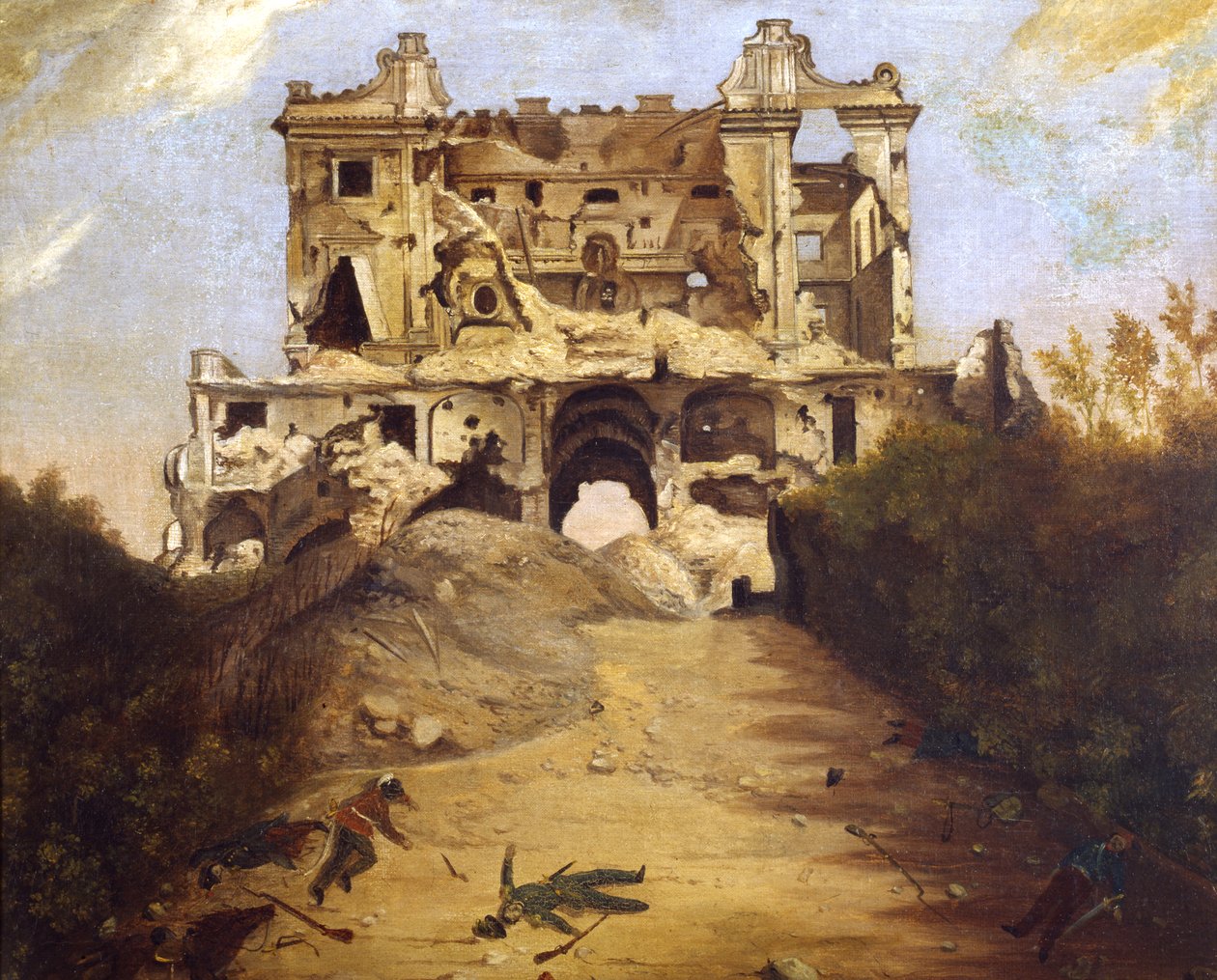 Dům čtyř větrů, kolem roku 1849 (olej na plátně) od Giambattista Bassi