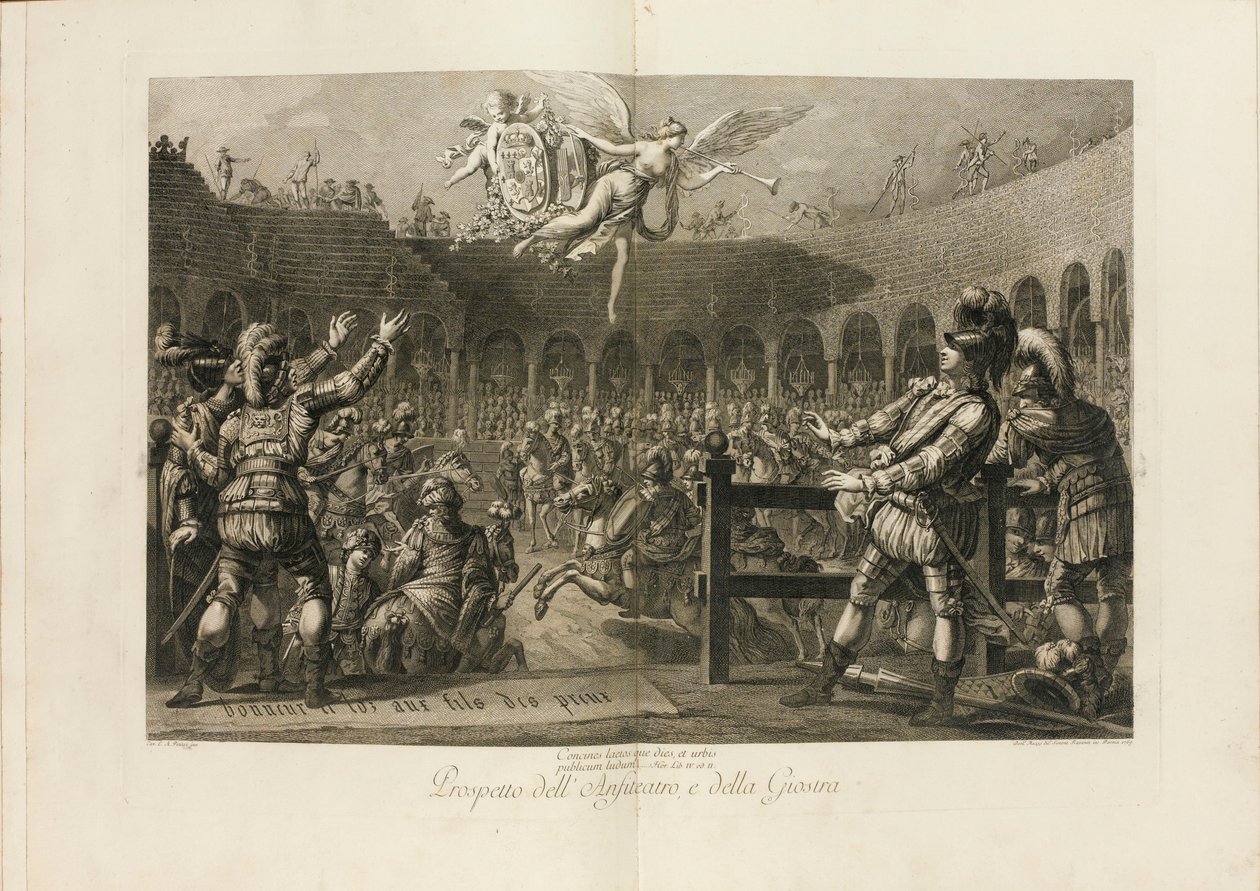 Festival U příležitosti sňatku Ferdinanda, vévody z Parmy s arcivévodkyní..., 1769. od Giambattista Bodoni
