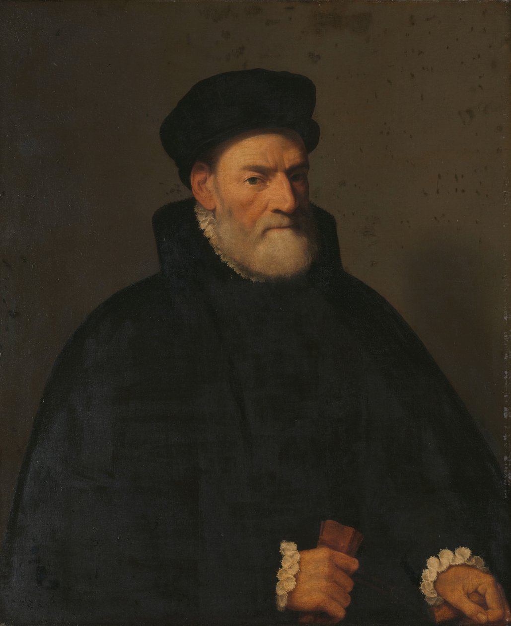Portrét starého muže, pravděpodobně Vercellino Olivazzi, senátor z Bergama od Giambattista Moroni (attributed to)