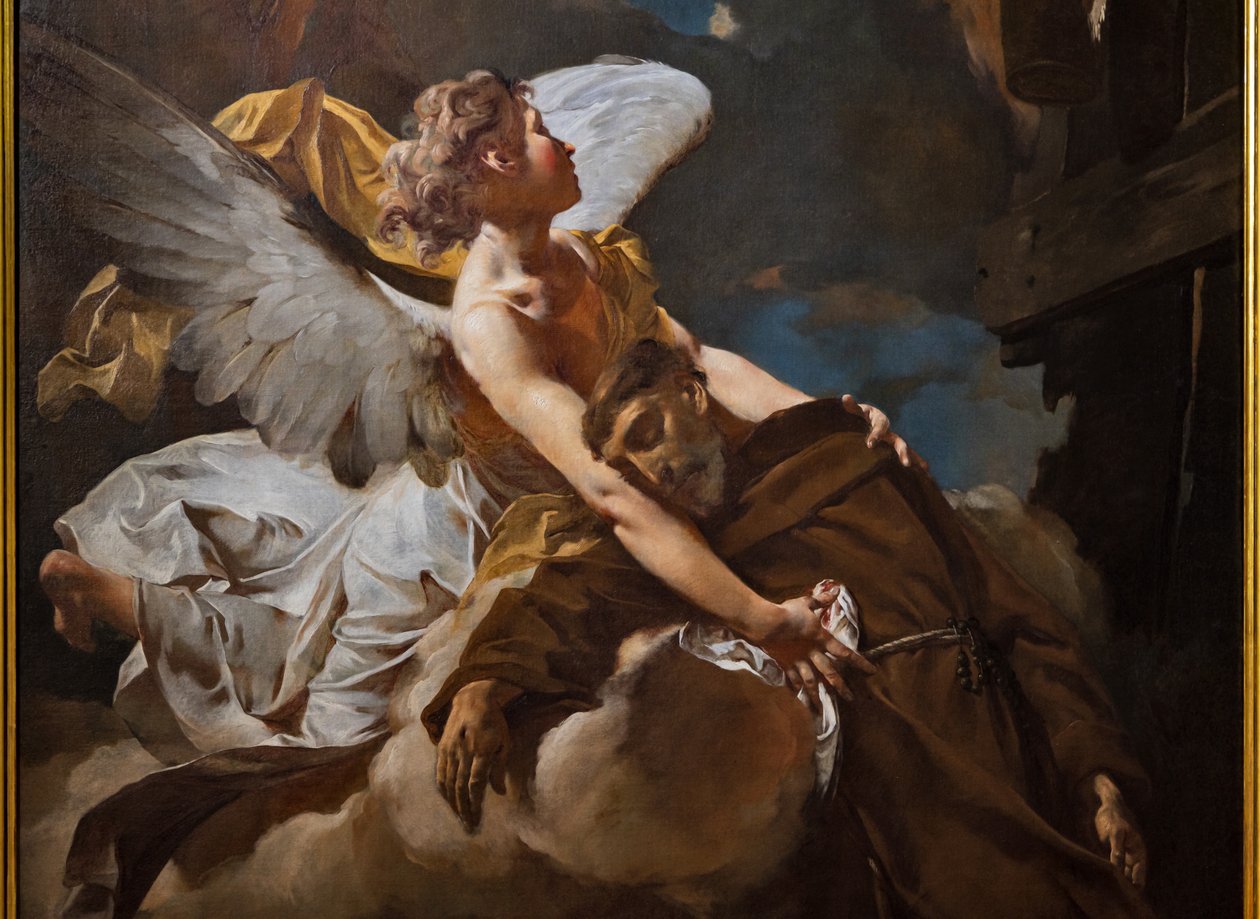 Extáze svatého Františka, detail od Giambattista Piazzetta
