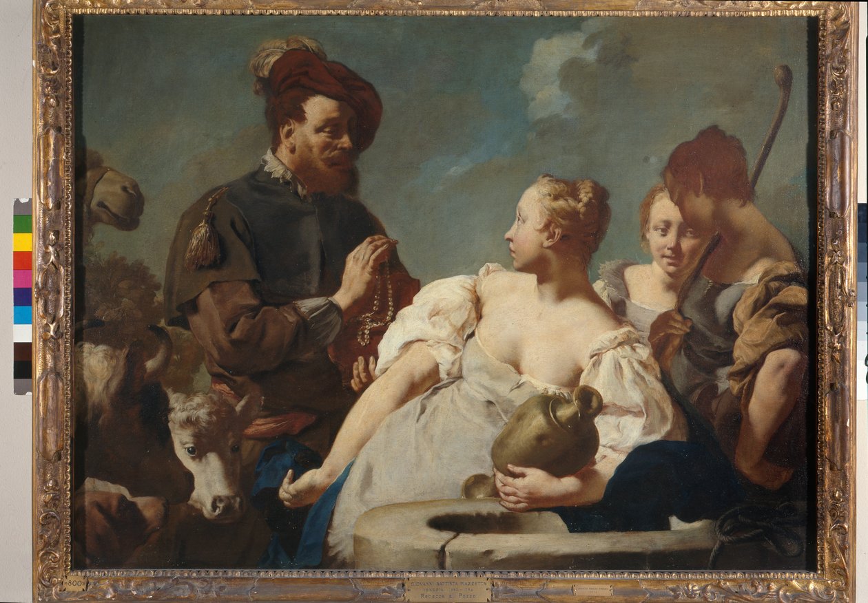 Rebecca a Eleazar u studny od Giambattista Piazzetta
