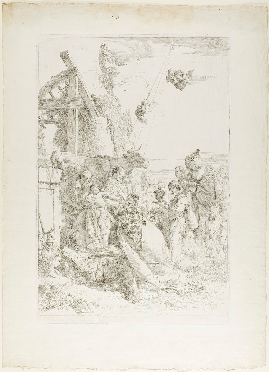 Klanění tří králů od Giambattista Tiepolo