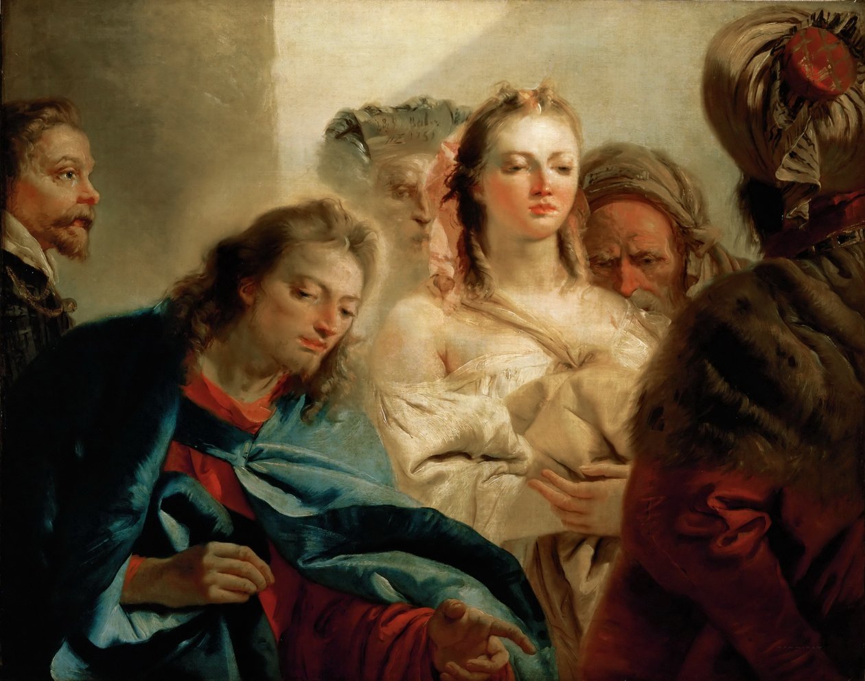 Kristus a žena přistižená v cizoložství od Giambattista Tiepolo