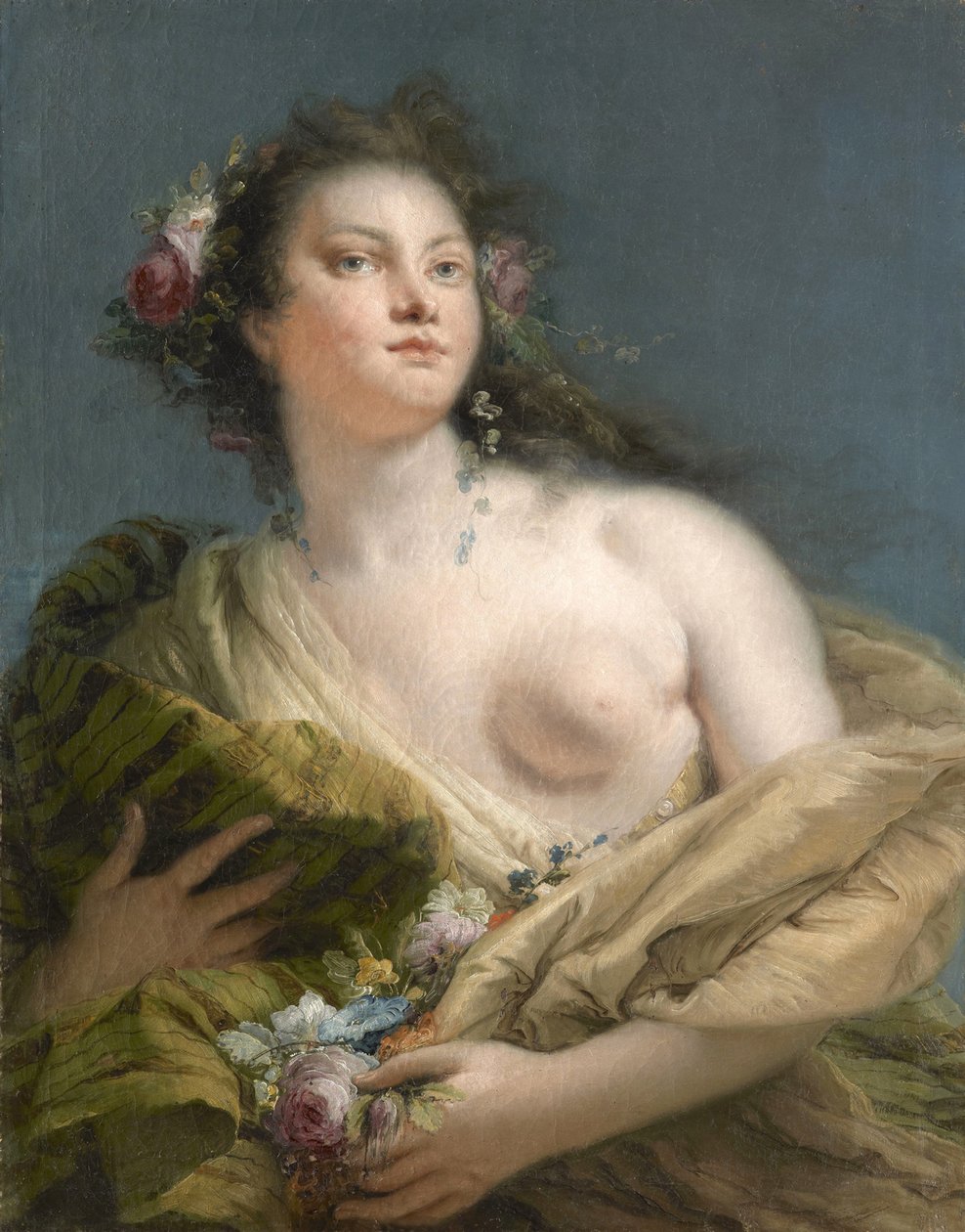 Portrét dámy jako Flora, cca 1760. od Giambattista Tiepolo