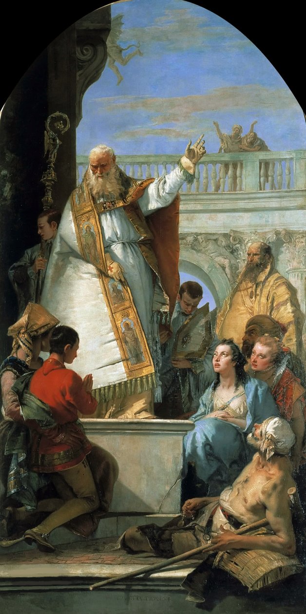Saint Patrick, biskup Irska, cca 1746. od Giambattista Tiepolo