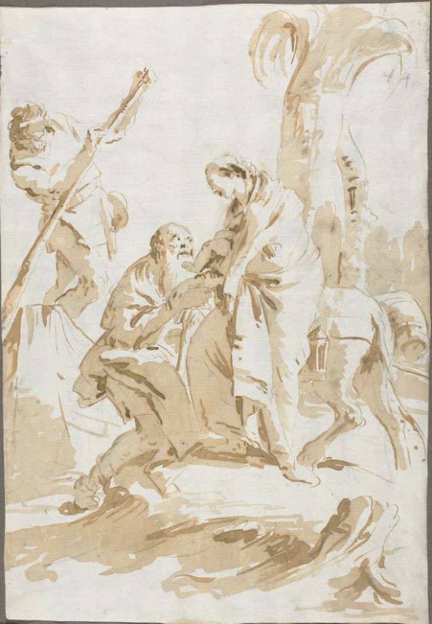 Útěk do Egypta od Giambattista Tiepolo