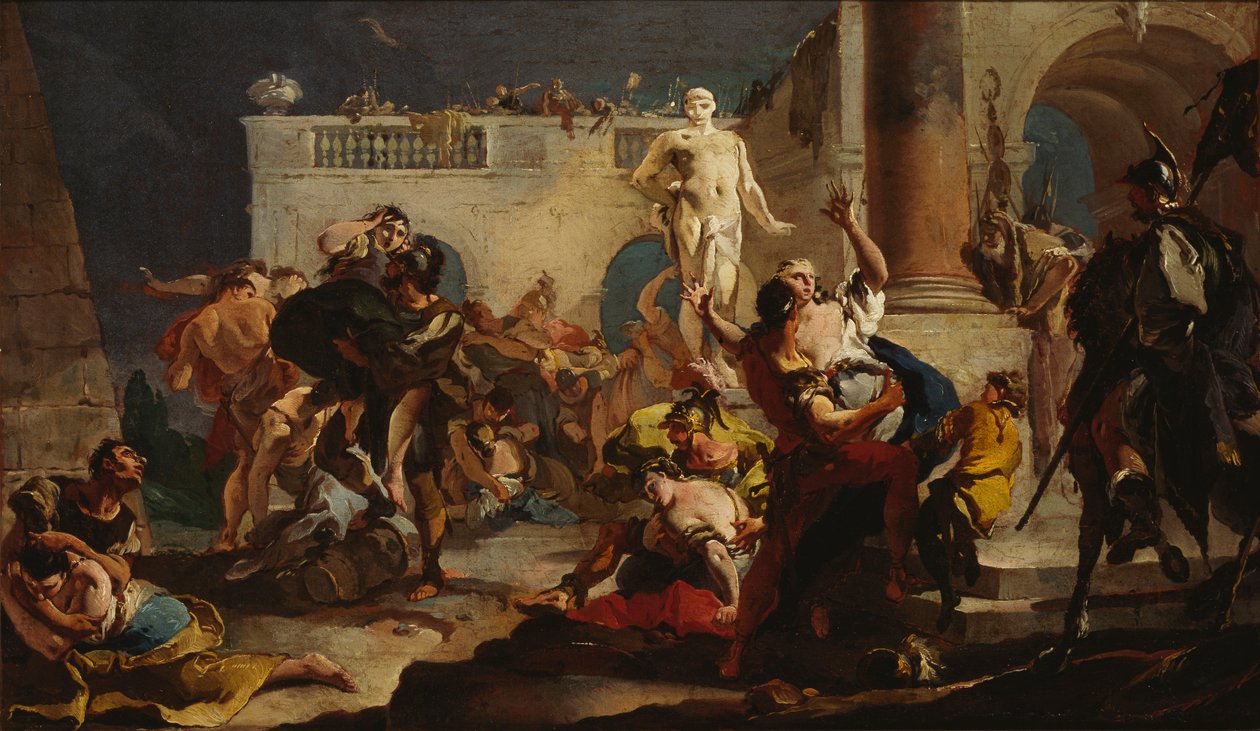 Znásilnění sabinských žen, 1718-1719. od Giambattista Tiepolo