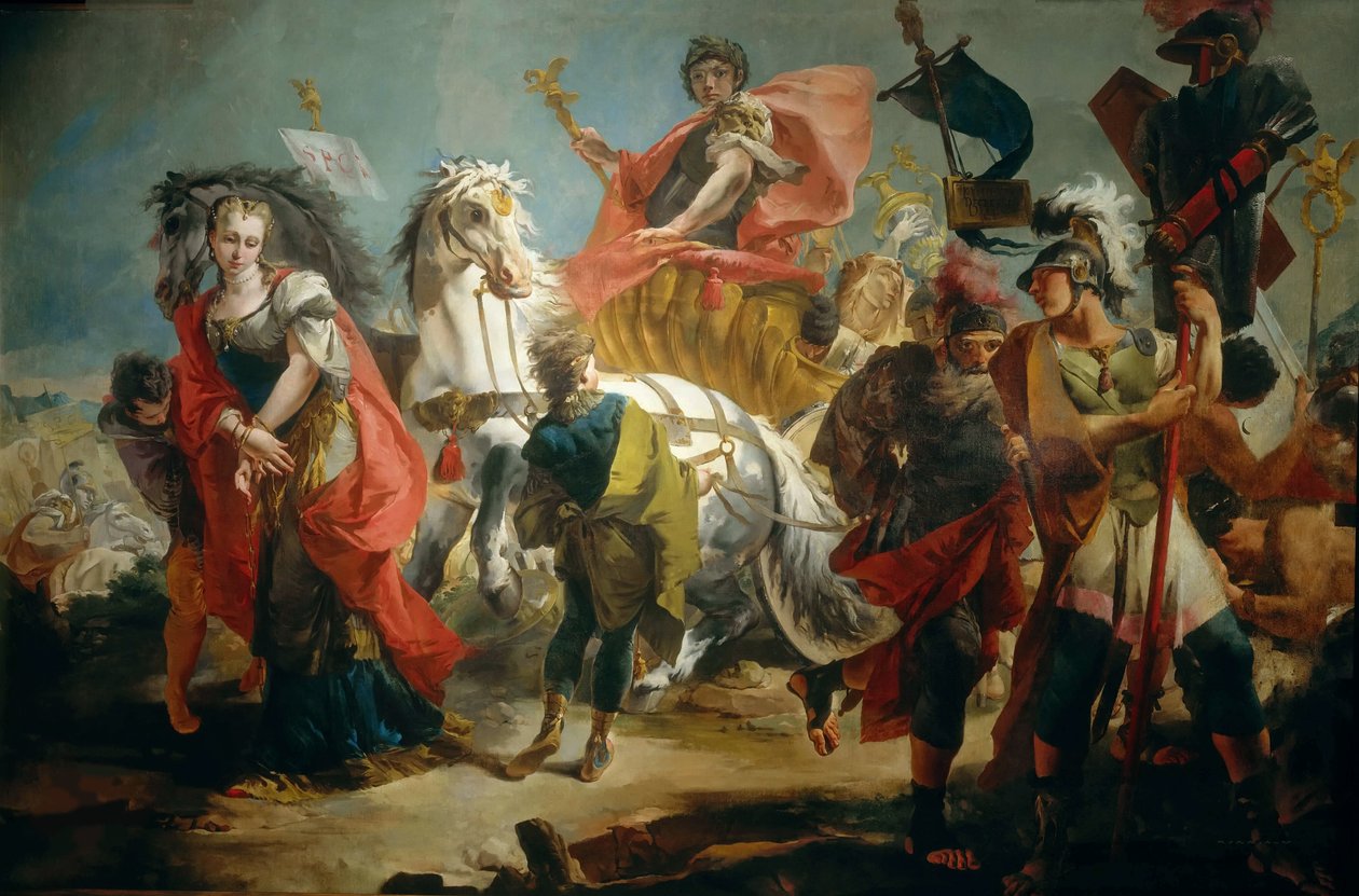 Triumf Aureliana. od Giambattista Tiepolo