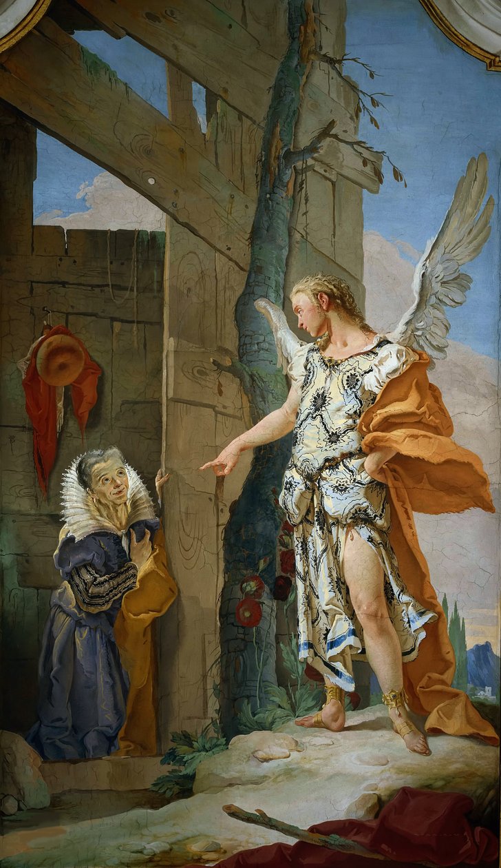 Objevení se anděla před Sarah, cca 1728. od Giambattista Tiepolo