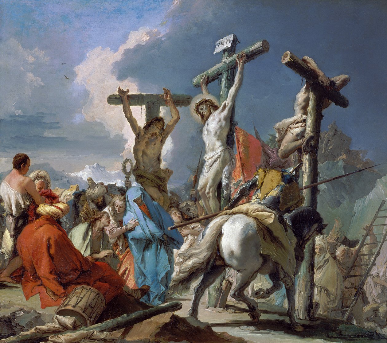 Ukřižování od Giambattista & Tiepolo Giandomenico (1727 1804) Tiepolo