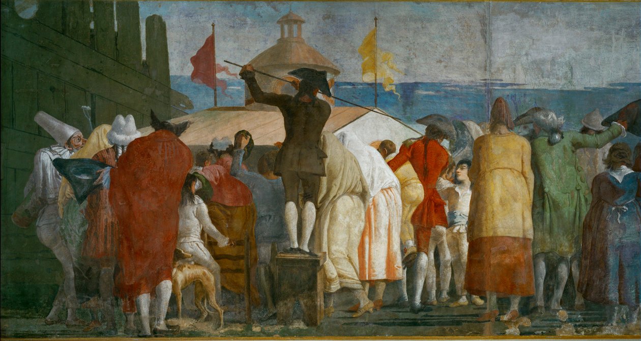 Nový svět od Giambattista & Tiepolo Giandomenico (1727-1804) Tiepolo
