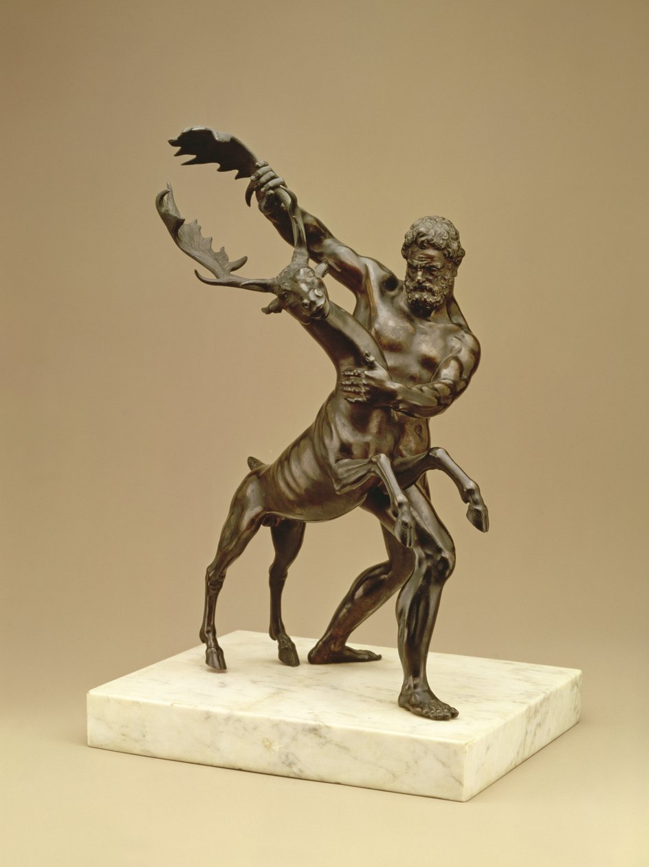 Hercules a Arcadian Stag (bronz) od Giambologna