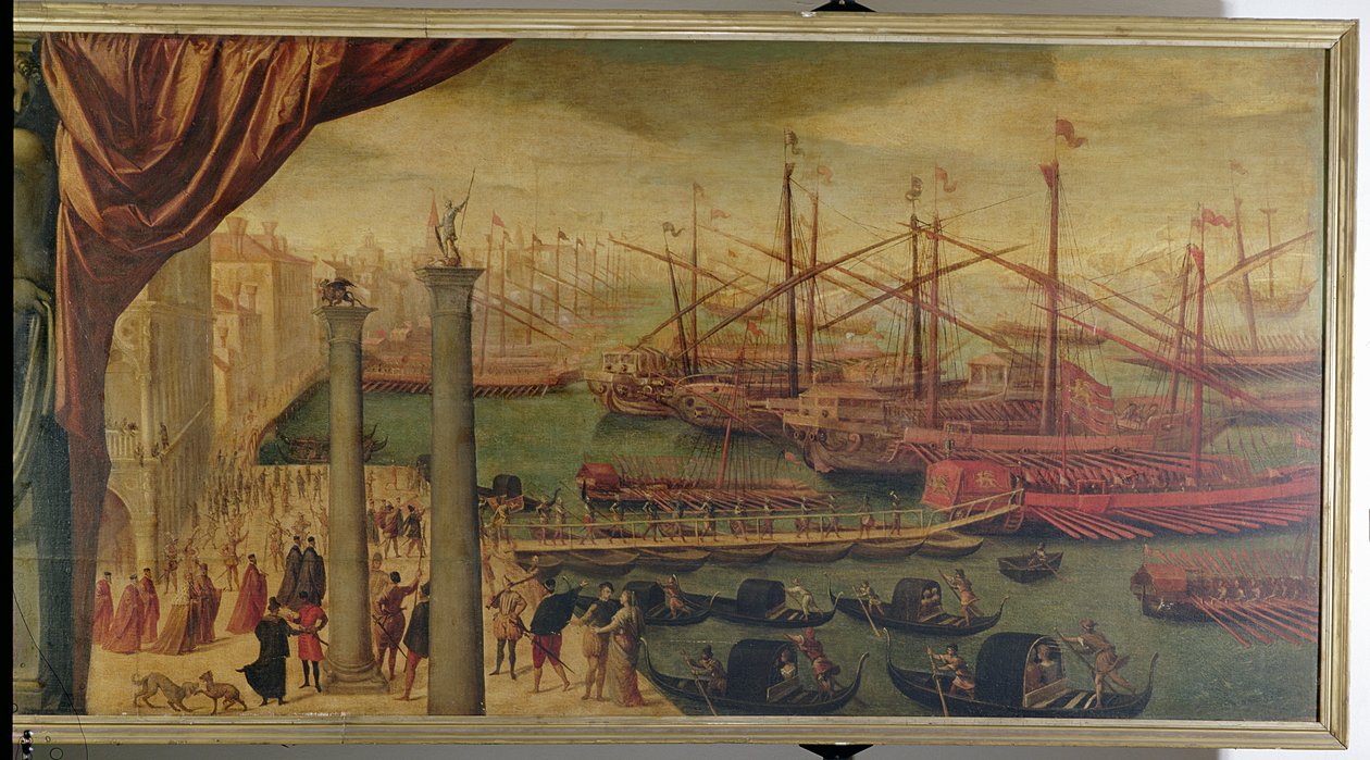 Nábor benátských jednotek na Molo, kolem roku 1562 od Giovanni Battista Moroni