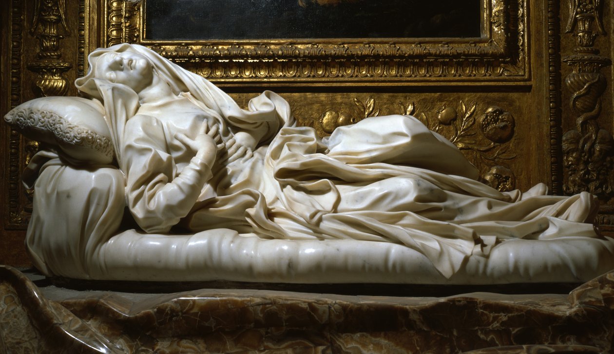 Blahoslavená Ludovica Albertoni, 1674 (mramor) od Gian Lorenzo Bernini