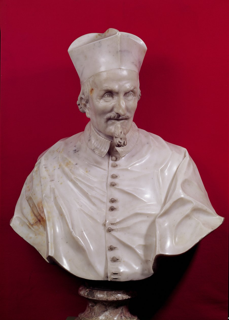 Busta kardinála Francesca Barberiniho (mramor) od Gian Lorenzo Bernini