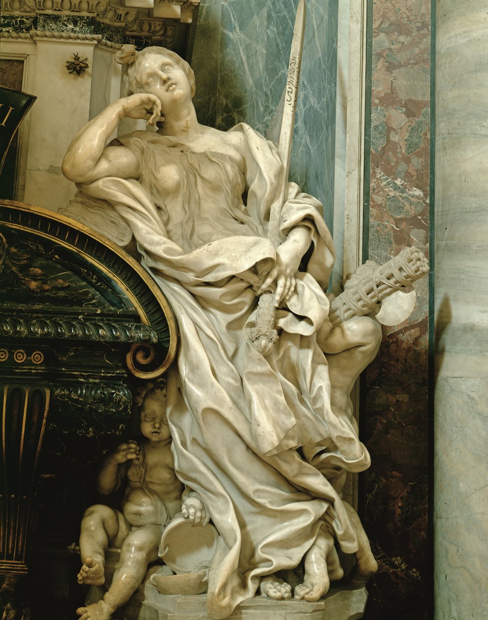 Milodary z pomníku Urbana VIII (1623-44) (mramor) od Gian Lorenzo Bernini