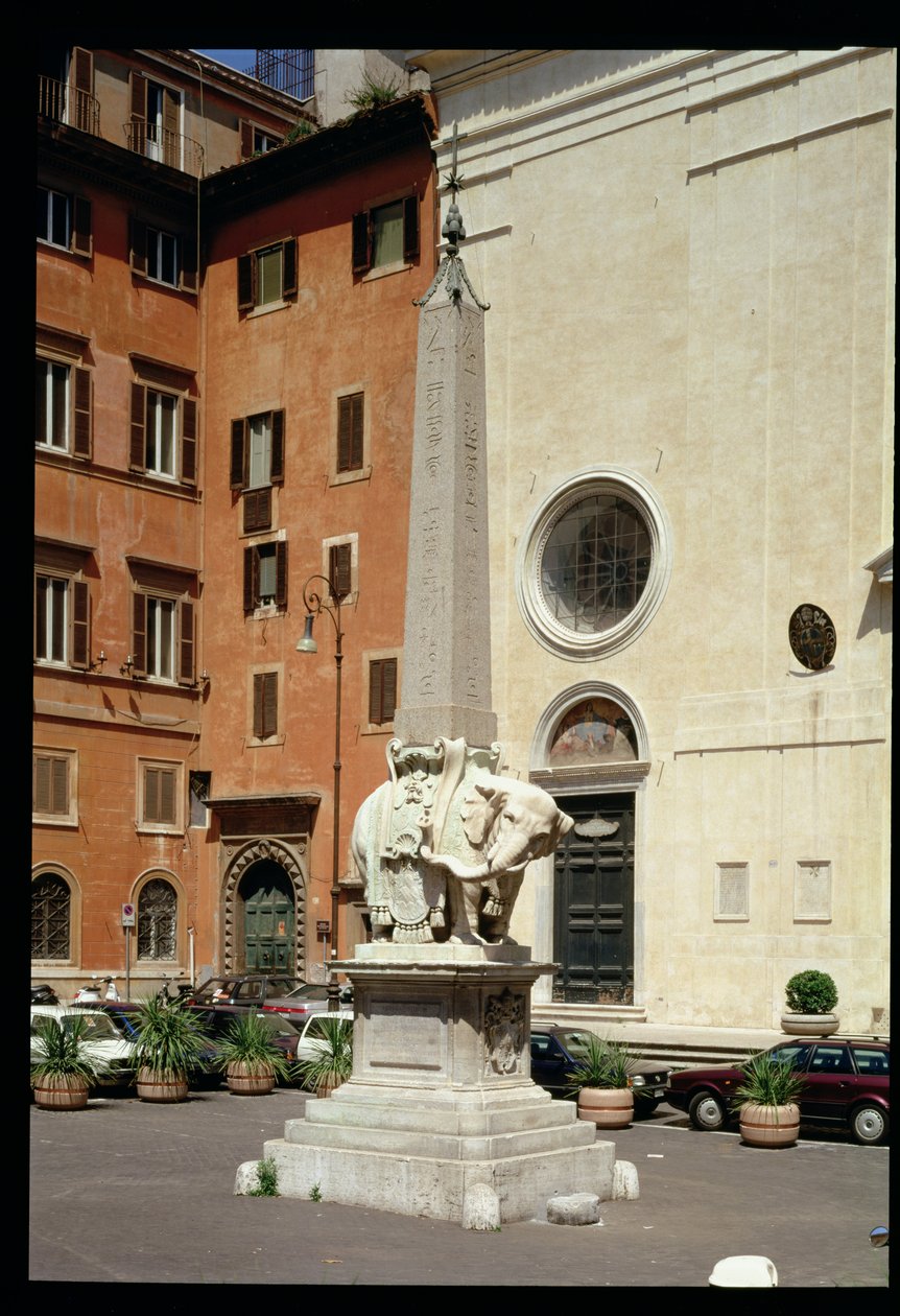 Slon nesoucí egyptský obelisk, 1667 od Gian Lorenzo Bernini
