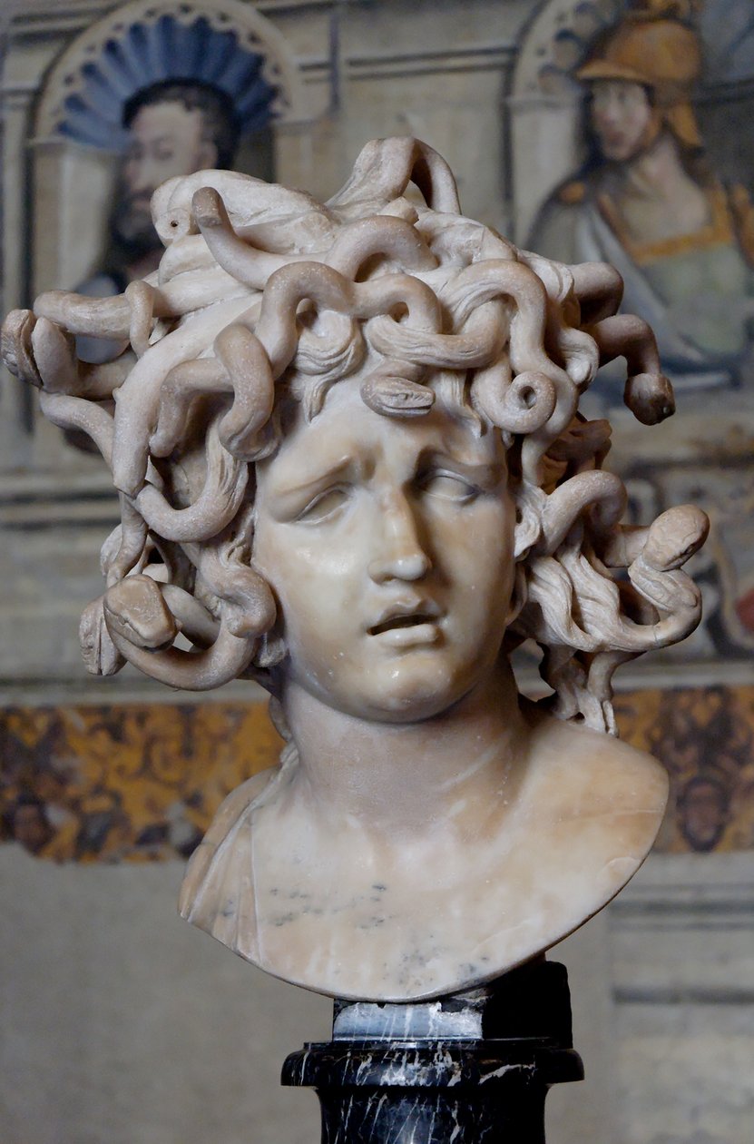 Vedoucí Medúzy. Mramor, 1630 od Gian Lorenzo Bernini