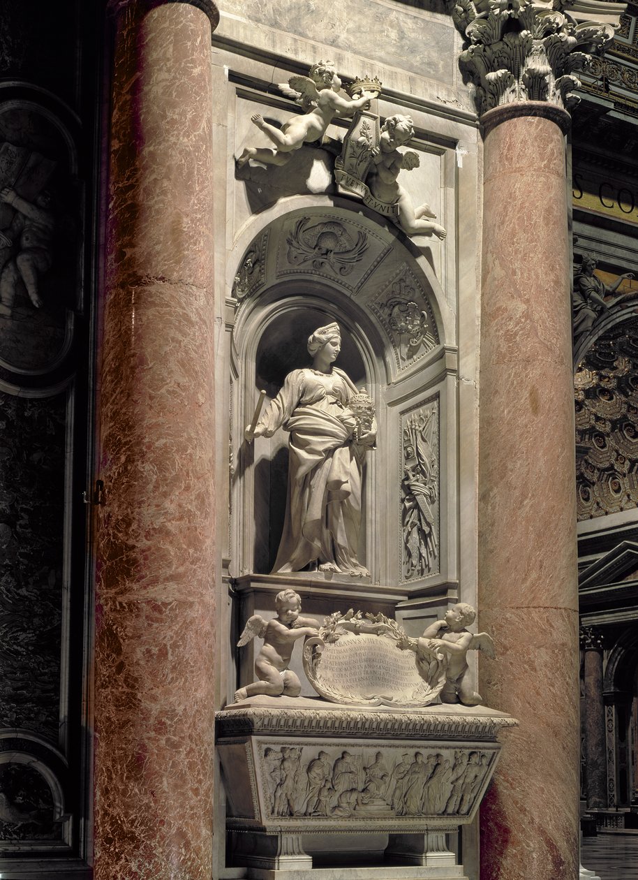 Hrob Matildy velké hraběnky (1046-1115), 1633 (mramor) od Gian Lorenzo Bernini