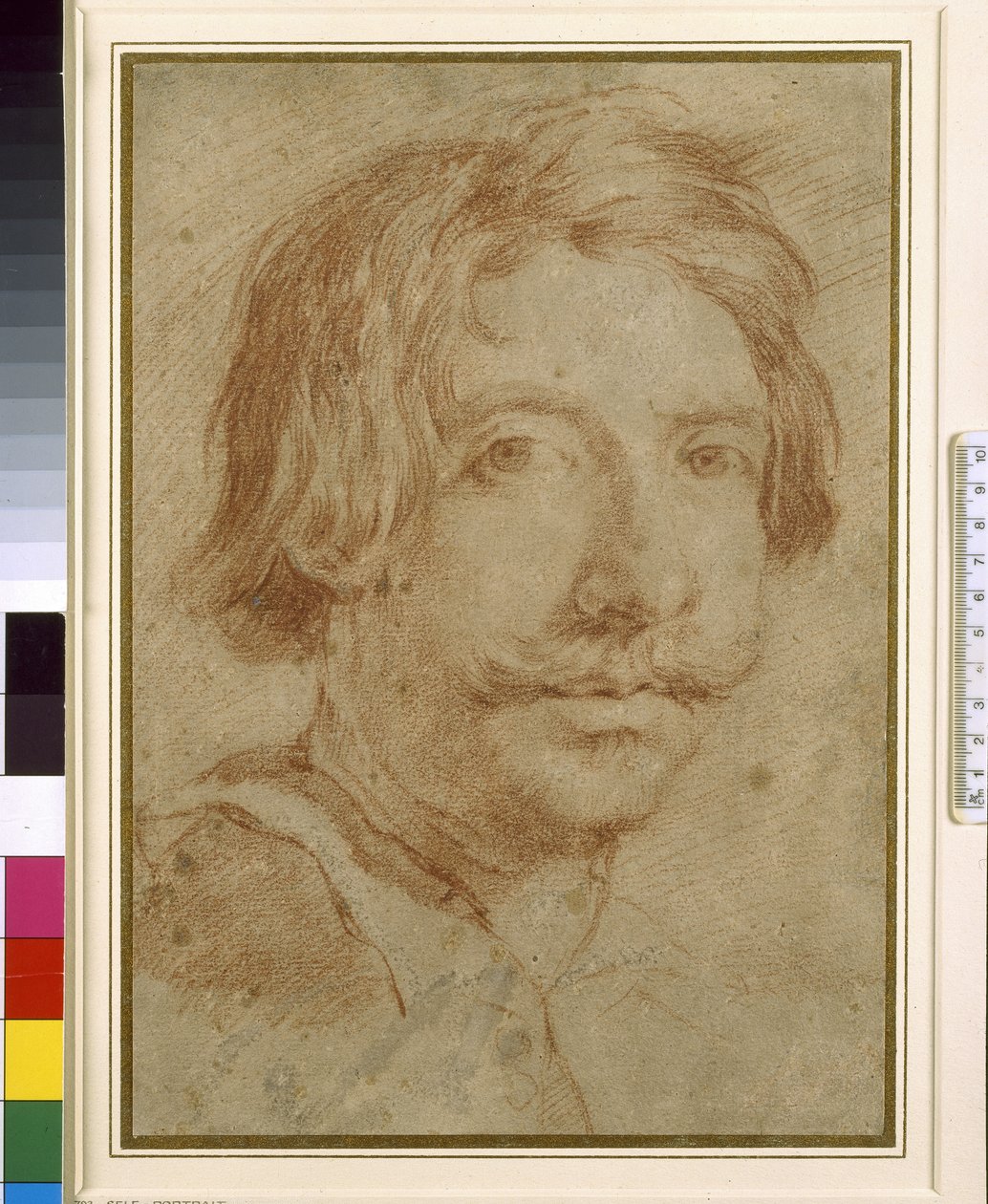 Takzvaný autoportrét, 17. století (červená křída na papíře) od Gian Lorenzo Bernini