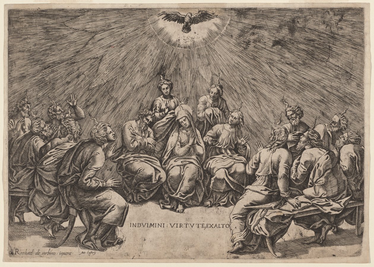 letnice od Gian Jacopo Caraglio, after Raphael