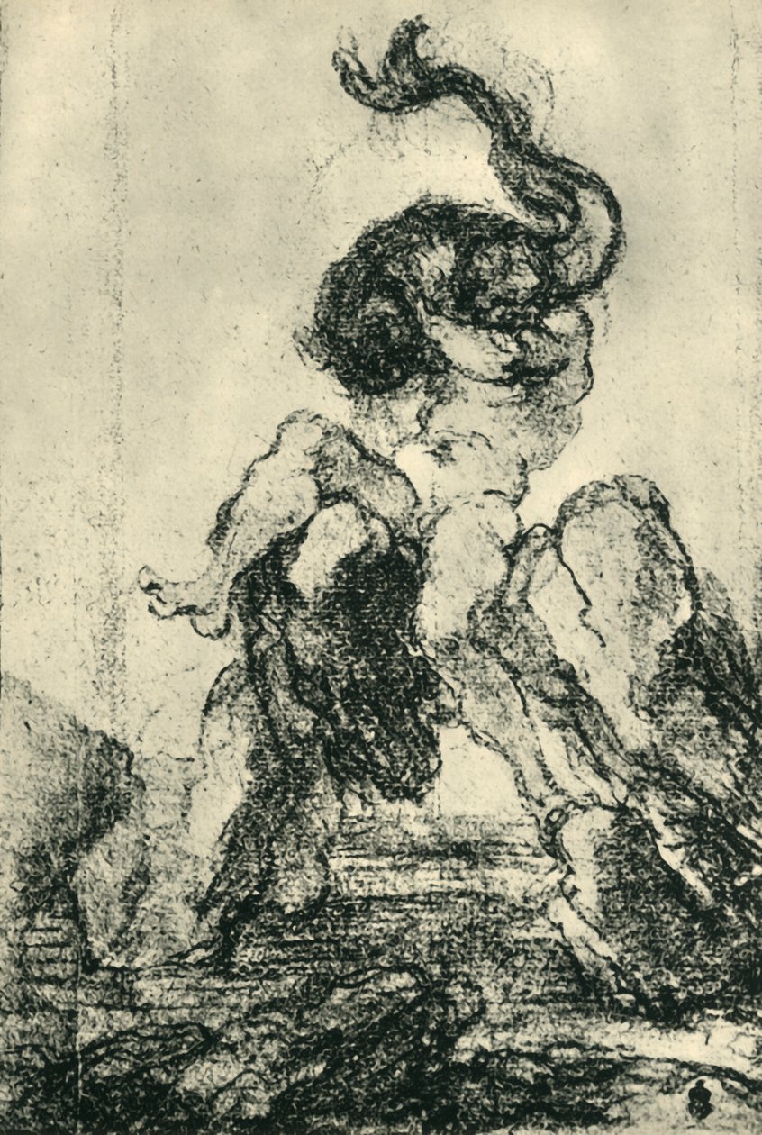 Mořský bůh s delfínem, 1652-1653, 1943. od Gian Lorenzo Bernini