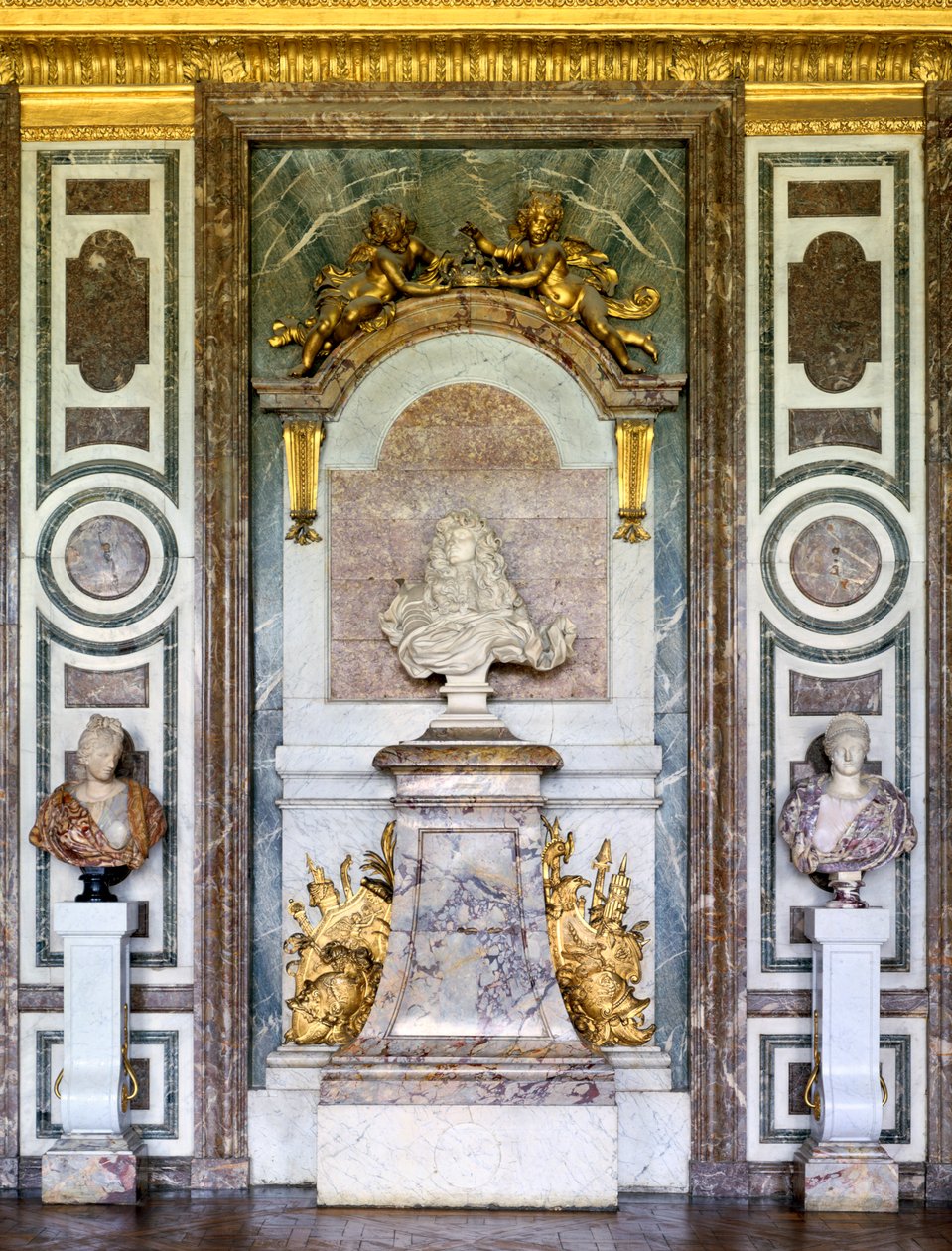 Busta Ludvíka XIV., Salon de Diane, Grand Apartment, Chateau de Versailles, Francie, 17. století od Gian Lorenzo Bernini