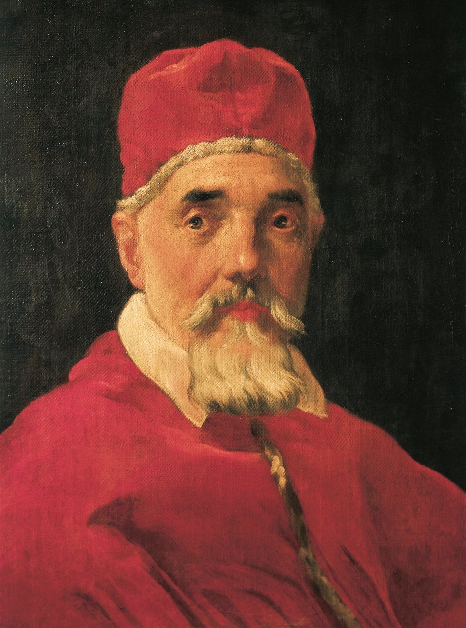 Itálie, Řím, Portrét papeže Urbana VIII (Matteo Barberini) od Gian Lorenzo Bernini