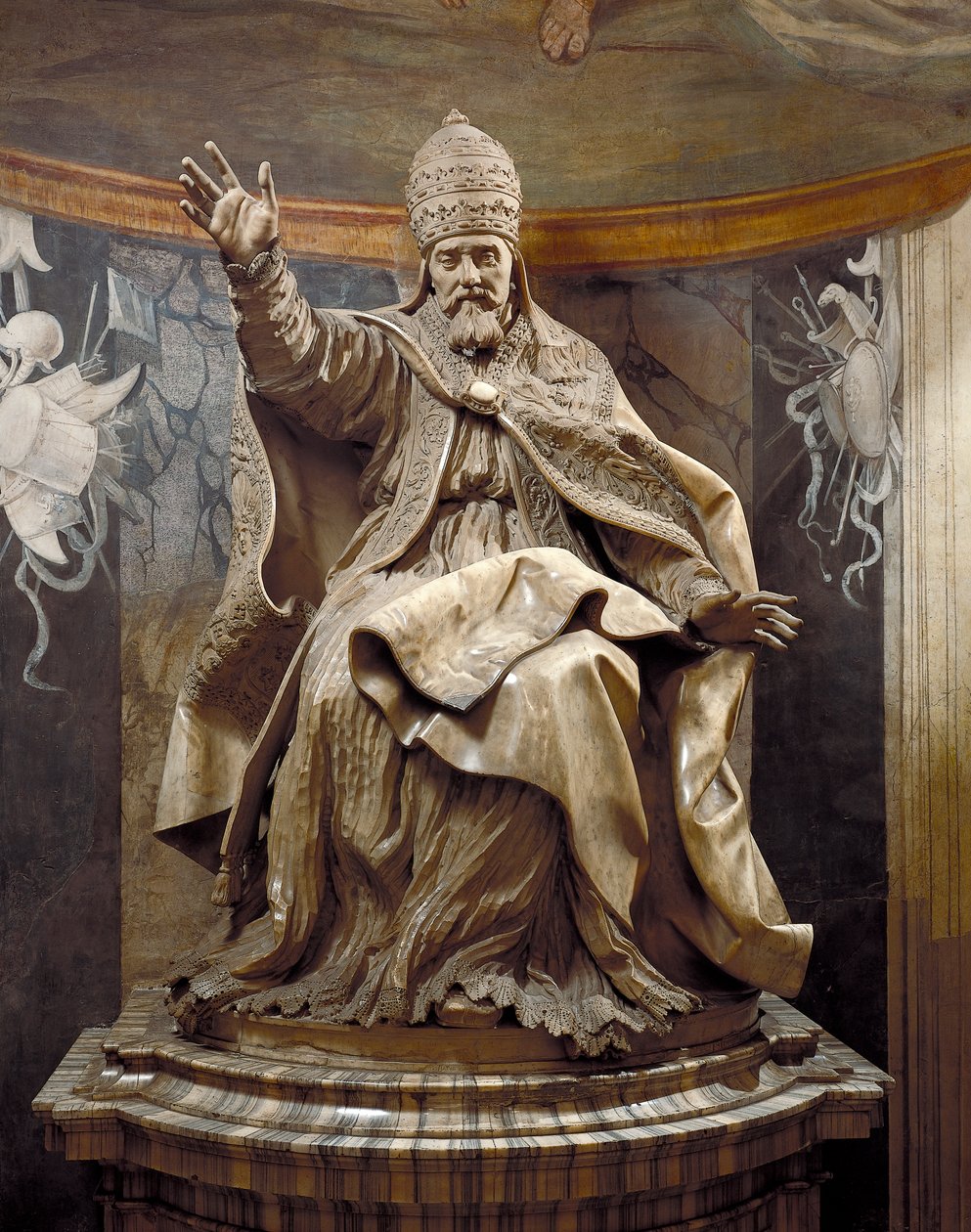 Papež Urban VIII, Gian Lorenzo Bernini (1598-1680) a asistenti, mramor od Gian Lorenzo Bernini