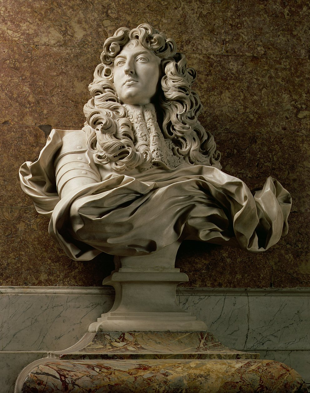 Portrétní busta Ludvíka XIV. (1638-1715), 1665, (mramor) (viz také 154787) od Gian Lorenzo Bernini