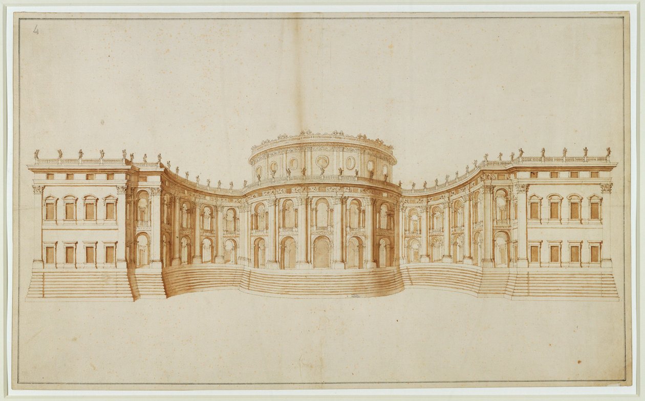Projekt pro Louvre ... od Gian Lorenzo Bernini